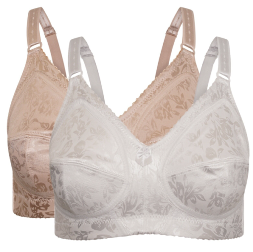 Soft cup printed bra