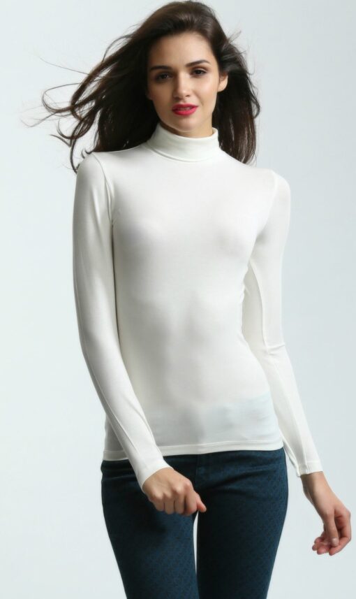 Long Sleeve Turtle Neck Thermal Top